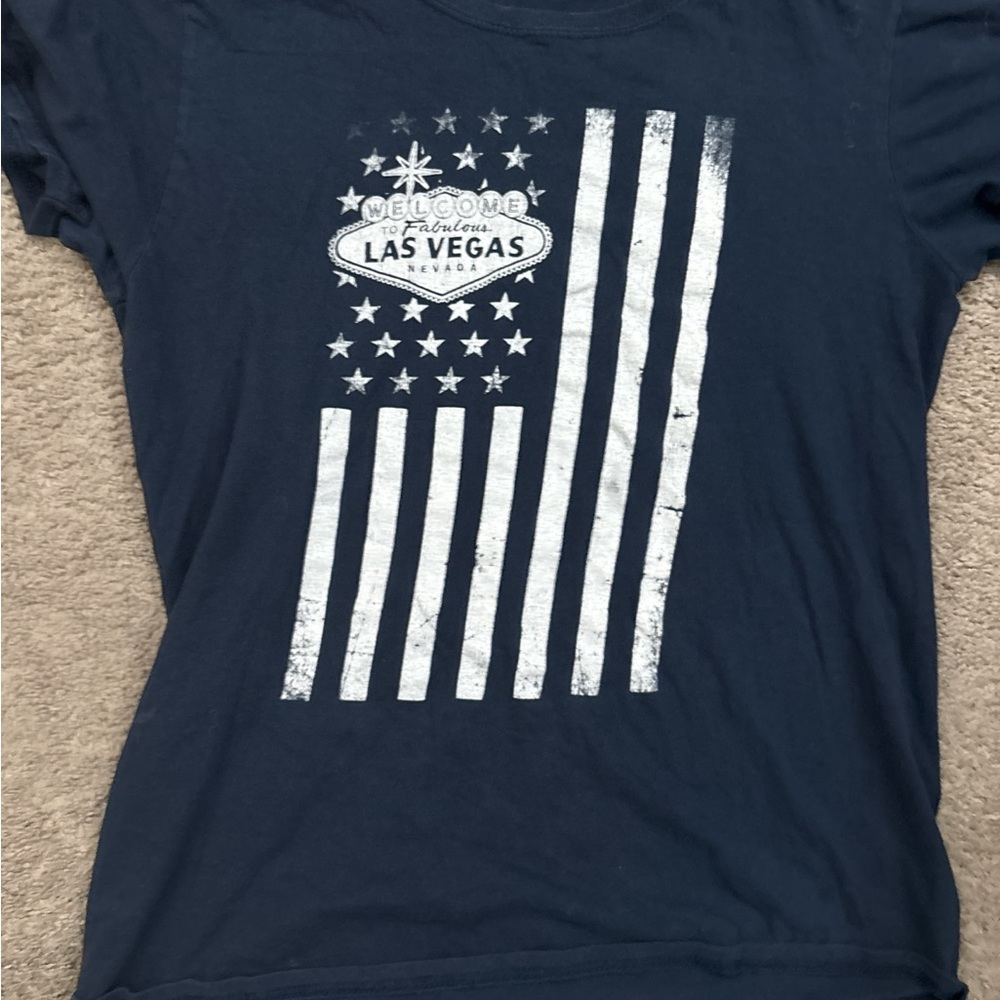 Navy Las Vegas Graphic T-Shirt
